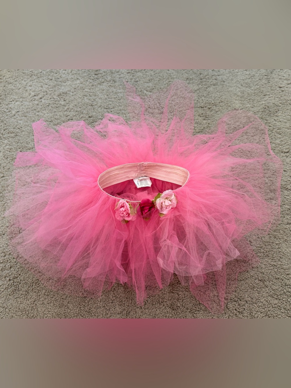 Pink Rosette Baby Tutu